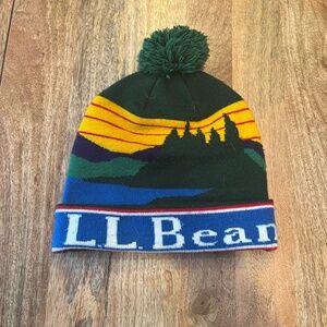 L.L.Bean Branded Beanie with Pompom